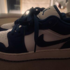 Nike Air Jordan Kids Blue and White Sneakers